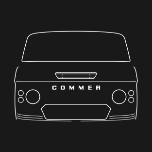 Commer PB classic light van outline graphic (white) T-Shirt