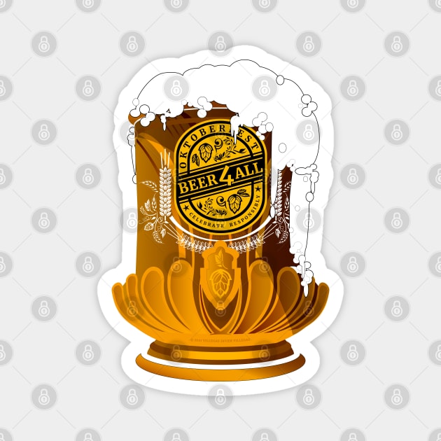 Oktoberfest mug Magnet by vjvgraphiks