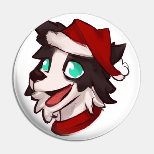 Cute Border Collie Drawing Pin