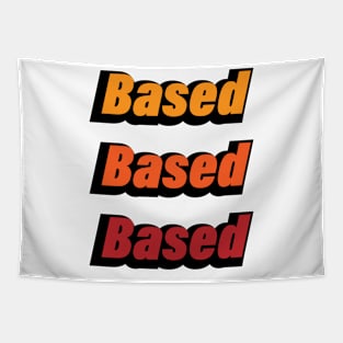 Based artistic typographic design Tapestry