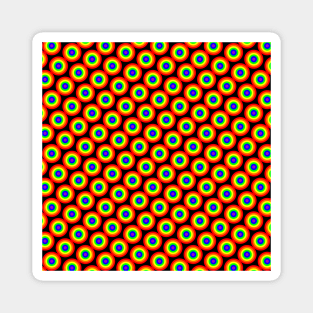 Rainbow Circles Pattern Magnet