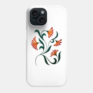 hand drawn Indian floral pattern Phone Case