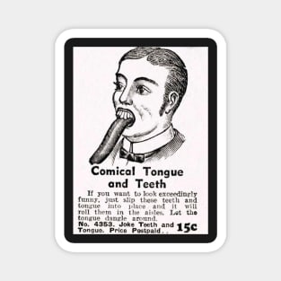 Comical Tongue and Teeth Magnet