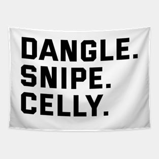 DANGLE. SNIPE. CELLY. Tapestry