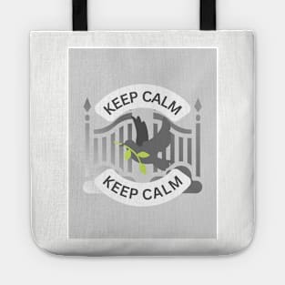 Keep calm t shirt design Tote