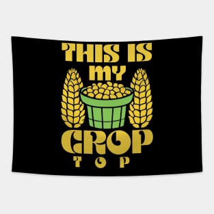 This Is My Crop Top Funny Farming Retro Tapestry