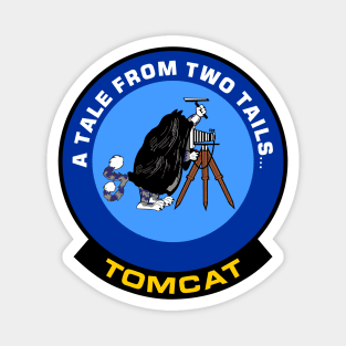 F-14 Tomcat - A Tale From Two Tails... - Blue Clean Style Magnet