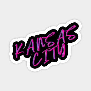 Kansas City Hot Pink Design Magnet