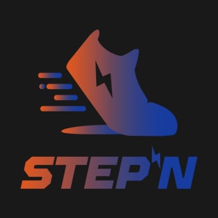 STEPN Logo - Move to Earn | Trending Crypto | Green Metaverse | Green Satoshi Token T-Shirt