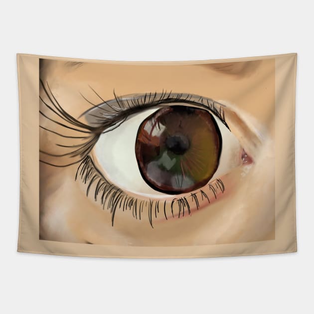 An eye for an eye Tapestry by TealFeatherCreations1