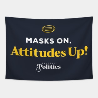 Masks On, Attitudes Up Tapestry