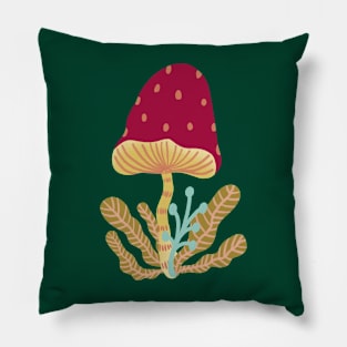 Mushroom illustration Pillow