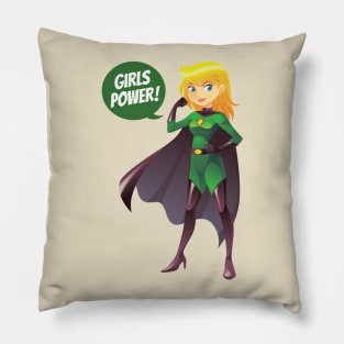 Super Power Girl Pillow