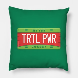 Turtle Power License Pillow