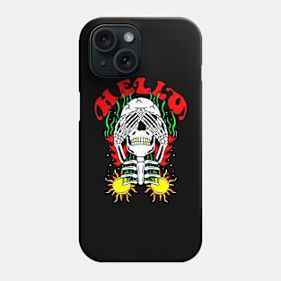 Hello skull Phone Case