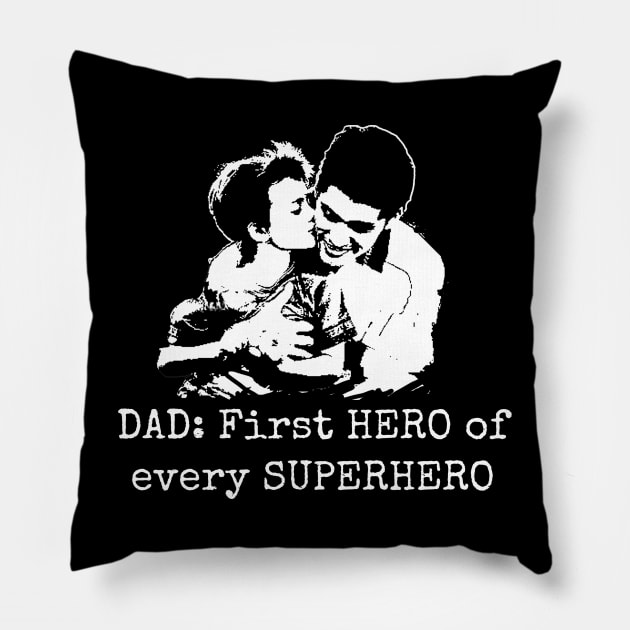 Dad, the Superhero Pillow by Mananya