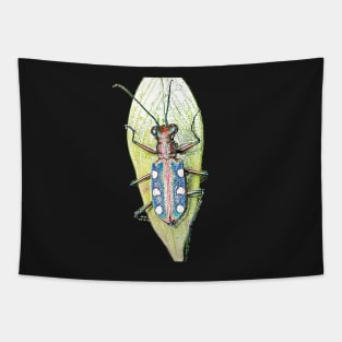 Unique and organic photo of a tiger beetle Tapestry