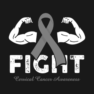 Fight Brain Cancer Awareness Warrior Ribbon Gift T-Shirt