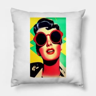 Popart Popculture Loving Lady Pillow