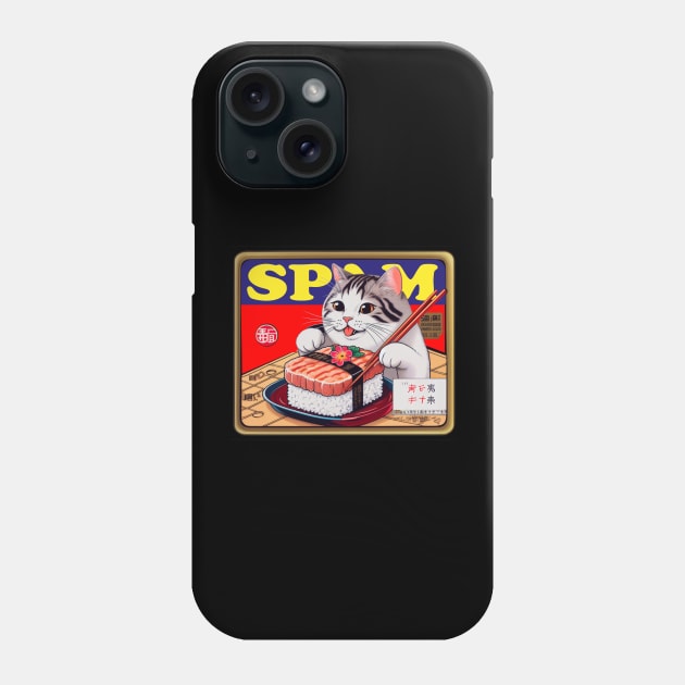 Spam Cat Phone Case by Sundog Designs