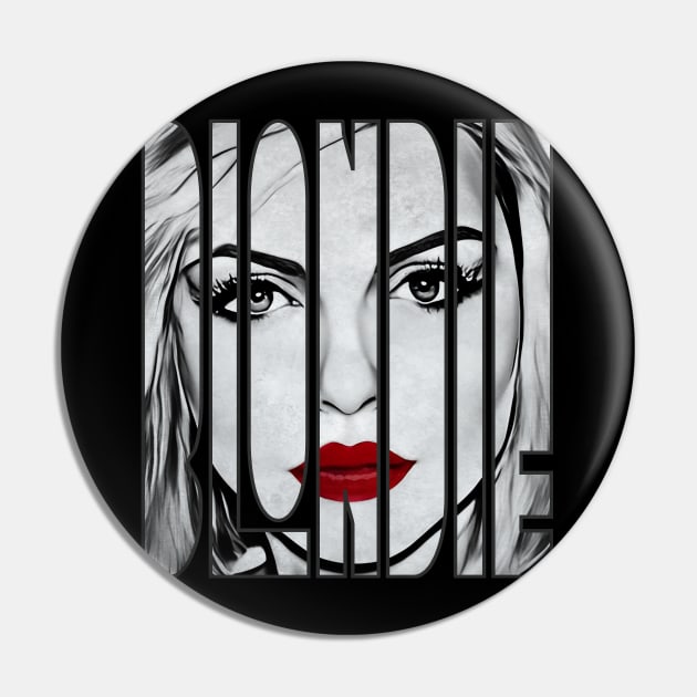 Debbie Harry Blondie Pop Art Vintage Style Pin by Mr.FansArt