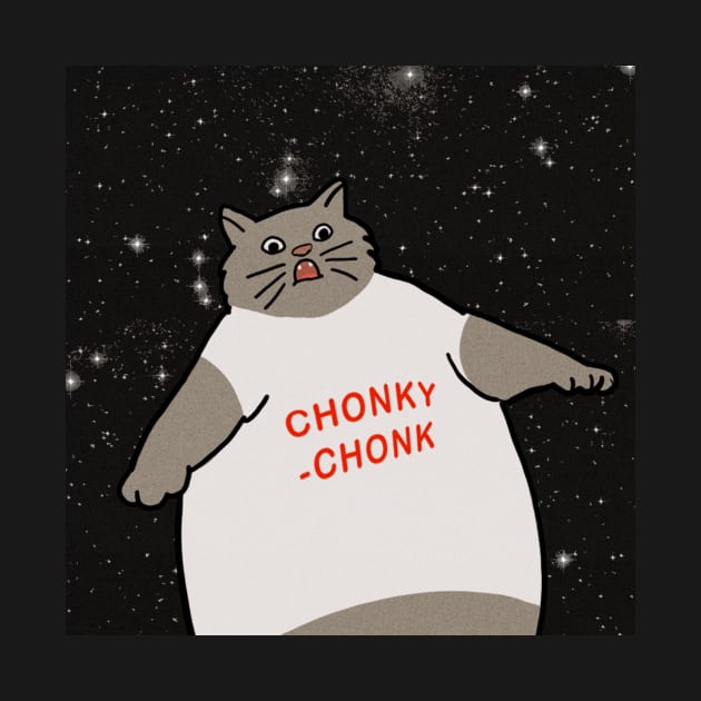 CHONK CAT MEME by Dank MEME Tshirt