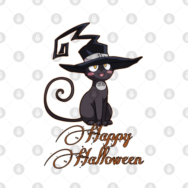 Witch Cat Halloween by El Hybrid