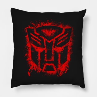 splatter autobot Pillow