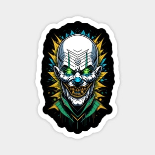 Colorful Masked Clown Magnet