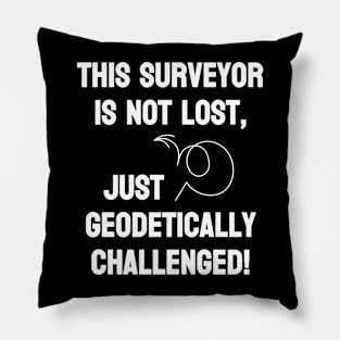 Surveyor is not lost just geodetically challenged Pillow