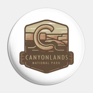 Canyonlands National Park Abstract Emblem Pin