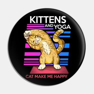 cat yoga animal cute and funny namaste Pin