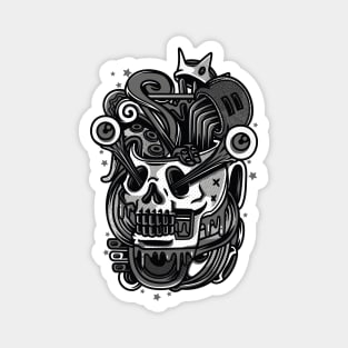 King Skull Magnet