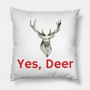 Yes, Deer Pillow