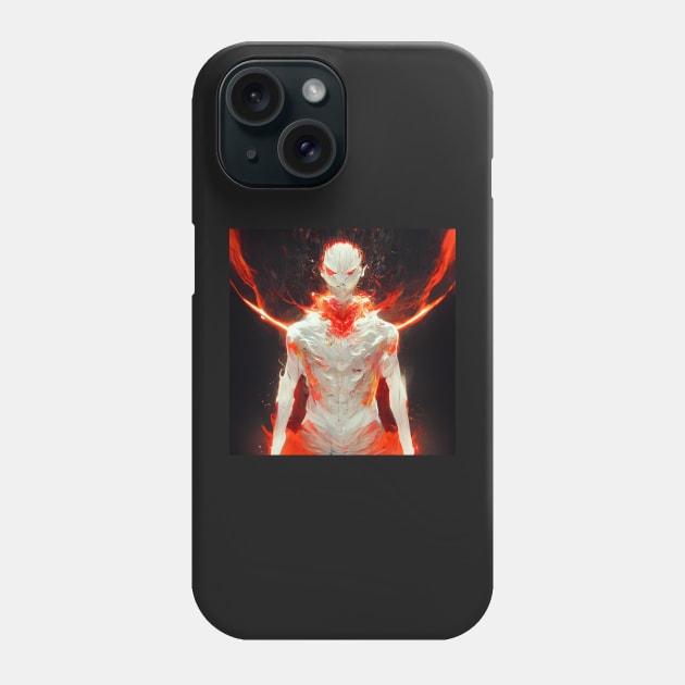 Yakuza Inspired Character with Flames - best selling Phone Case by bayamba