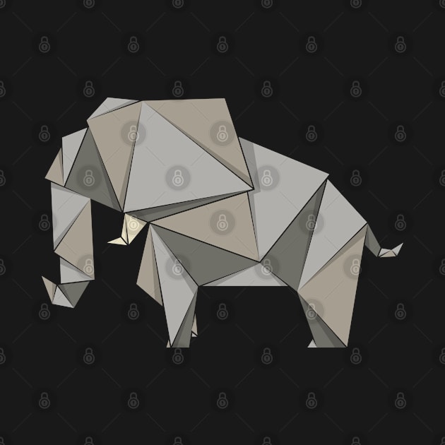 Elephant, origami style by yanmos