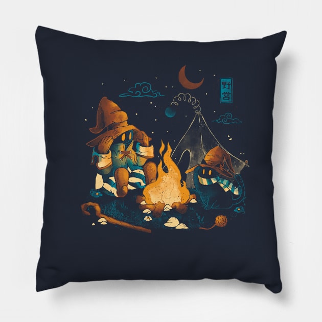 Magic Camp - Cute Game Geek Gift Pillow by eduely