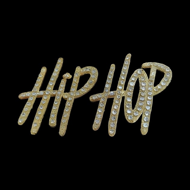 Golden Hip Hop Brooch by Sobalvarro