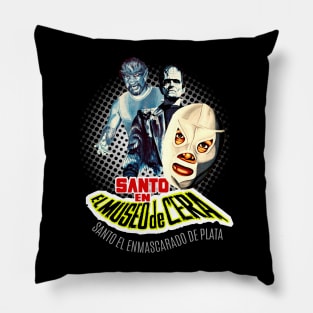 Santo en el Museo de Cera - Vintage Movie collection Pillow