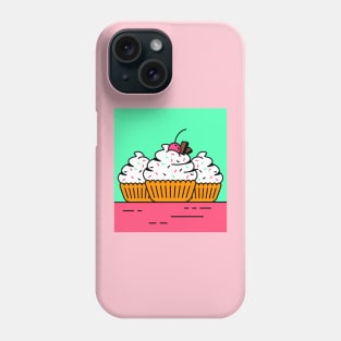 Cupcakes decorated with frosting and sprinkles Phone Case