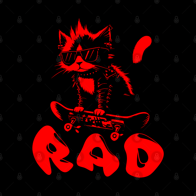 Skater Cat | Hardcore Cat | Radical Cat | Skate or Die by Ryo Li