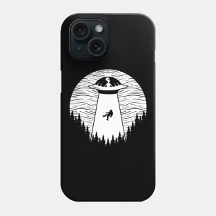 Bigfoot Ufo Abduction Phone Case