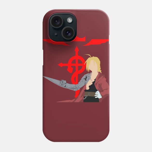 Minimalist Edward Elric Phone Case by Sutilmente