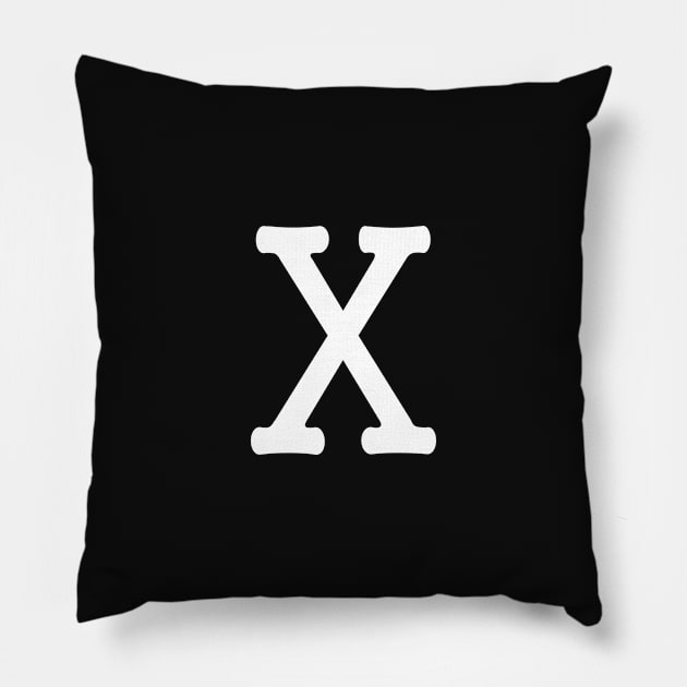 X for Space Sci Fi and Planet Pillow by PlanetMonkey