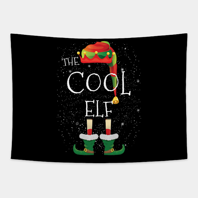 Cool Elf Family Matching Christmas Group Funny Gift Tapestry by Henry jonh