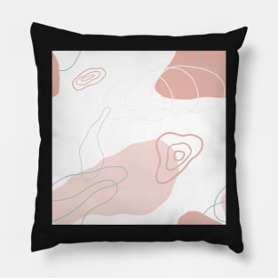 Pastel Topography Pattern Pillow