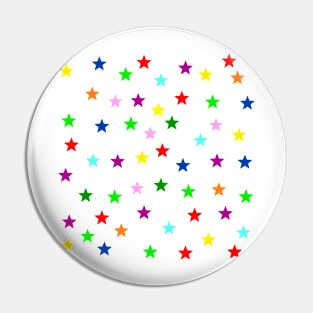 Colorful Stars Pin