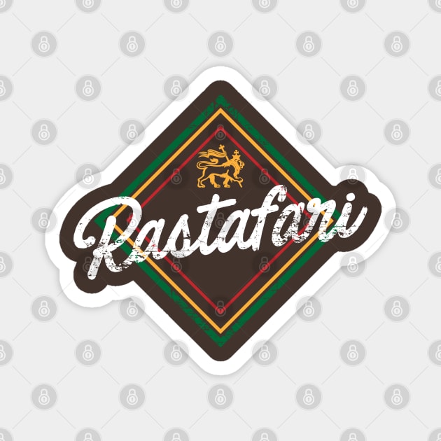 Rasta Lion Magnet by CTShirts