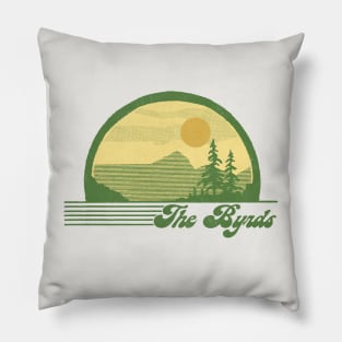 The Byrds / Retro Style Country Fan Design Pillow