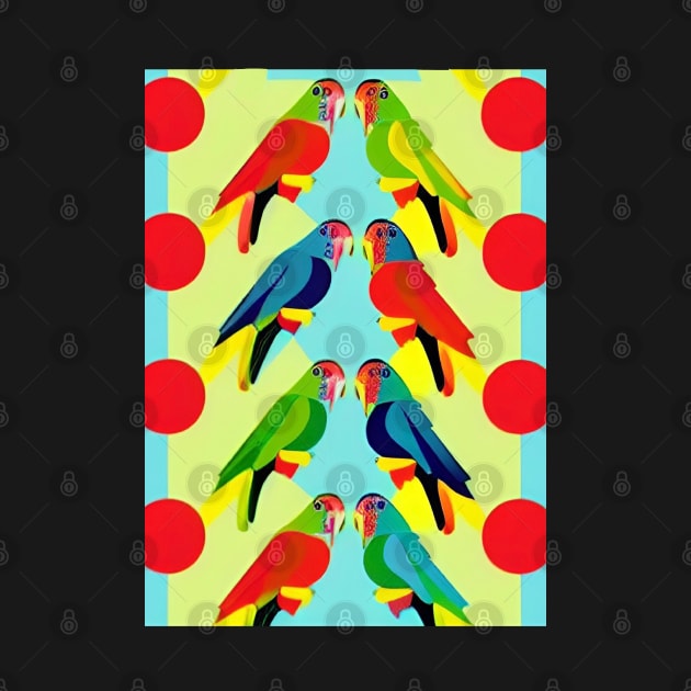 PRETTY POSTER STYLE PARROTS by sailorsam1805